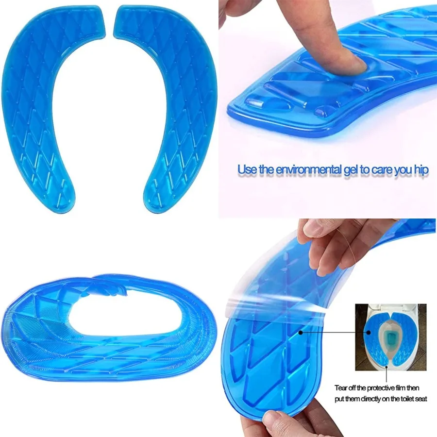 

Портативный и моющийся чехол на сиденье унитаза для стандартных U-образных сидений универсальная гелевая подушка для гигиенического использования в общественных условиях
