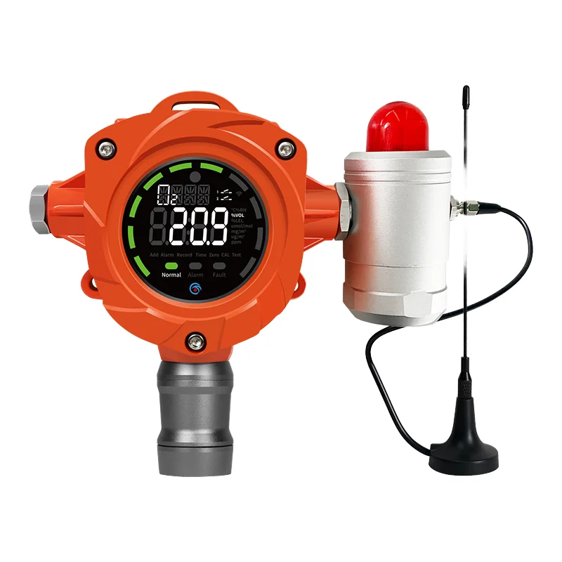 

Upgrade Industrial Fixed LED Display Gas Detector New Combustible Toxic Gas Leak Monitoring Alarm Gas Analyzers Product Category