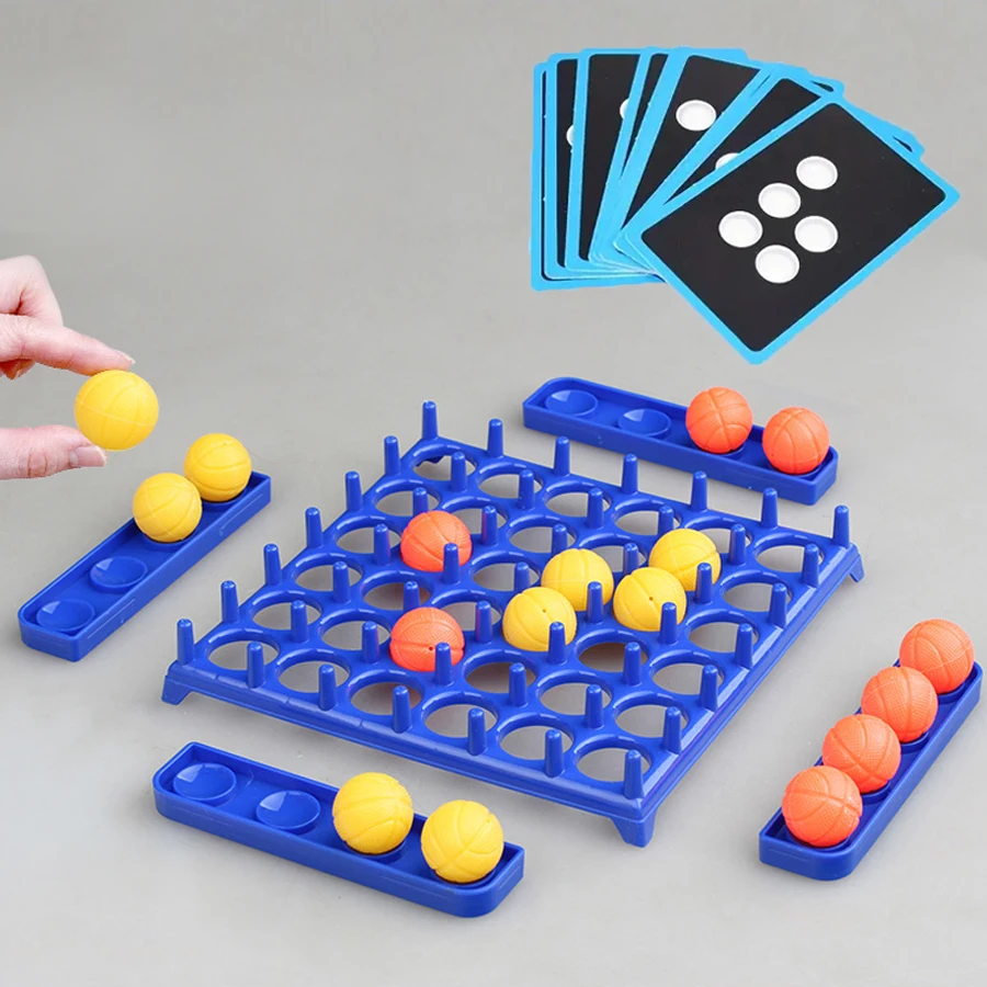 Bouncing Ball Party Games Multi Player Social Board Game Toy Playing Cards Funny Family Festival Friends Gathering Table Games