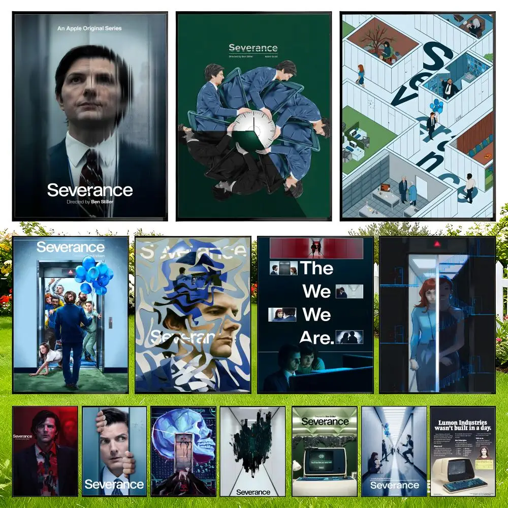 

S-Severance Movie Poster Easy to Install Self Adhesive HD Wall Decor Waterproof Tear Resistant Home Bedroom Perfect Gift