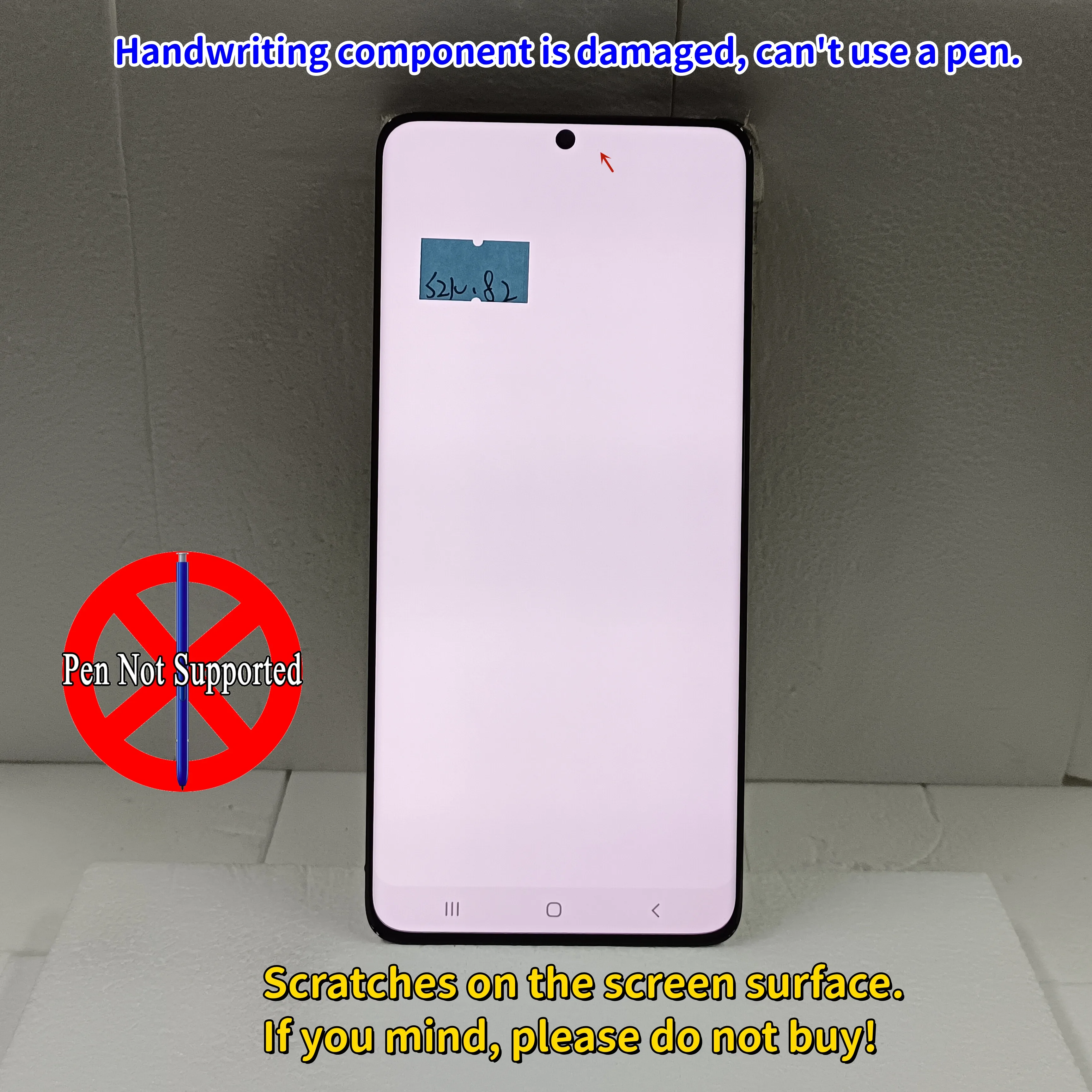 6.8''AMOLED LCD Display Touch Screen Digitizer Assembly For Samsung Galaxy S21 Ultra 5G, G998, G998U, G998B, G998F/DS With Dots