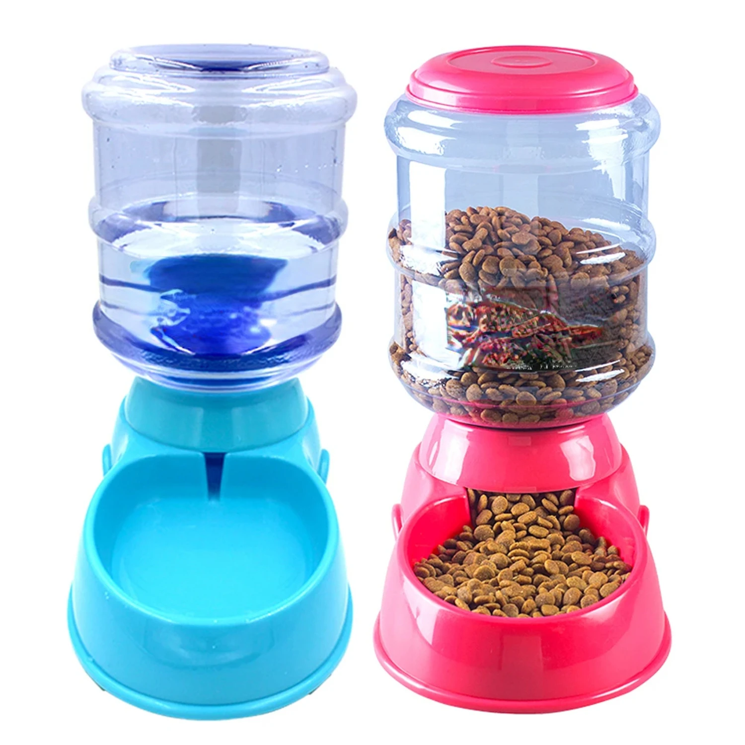 

3.5L Dog Cat Feeder Bowl Automatic Pet Water Dispenser Drinking Fountain Bottle Plastic Pet Feeding Drinker Water Bowl