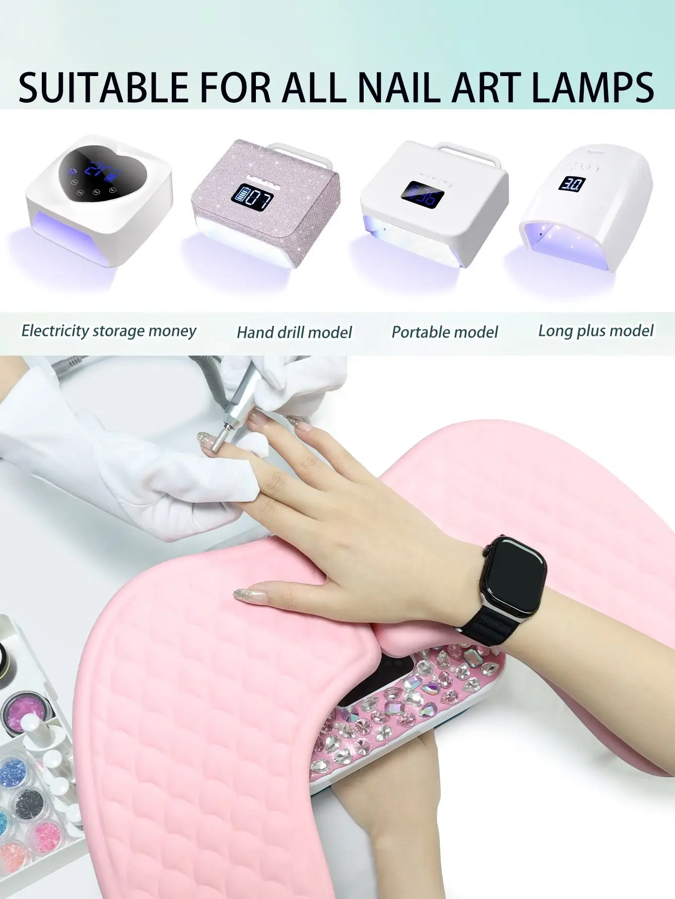 

Large Armrest Manicure Pad, Soft Butterfly Hand Pillow, Removable and Detachable Manicure Hand Pillow, Special Tool for Nail Salons