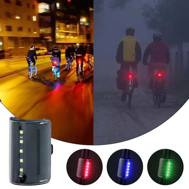 

Rear Bike Tail Light Rechargeable Red Ultra Bright Taillights Fit On Any Bicycle Easy To Install For Cycling Safety