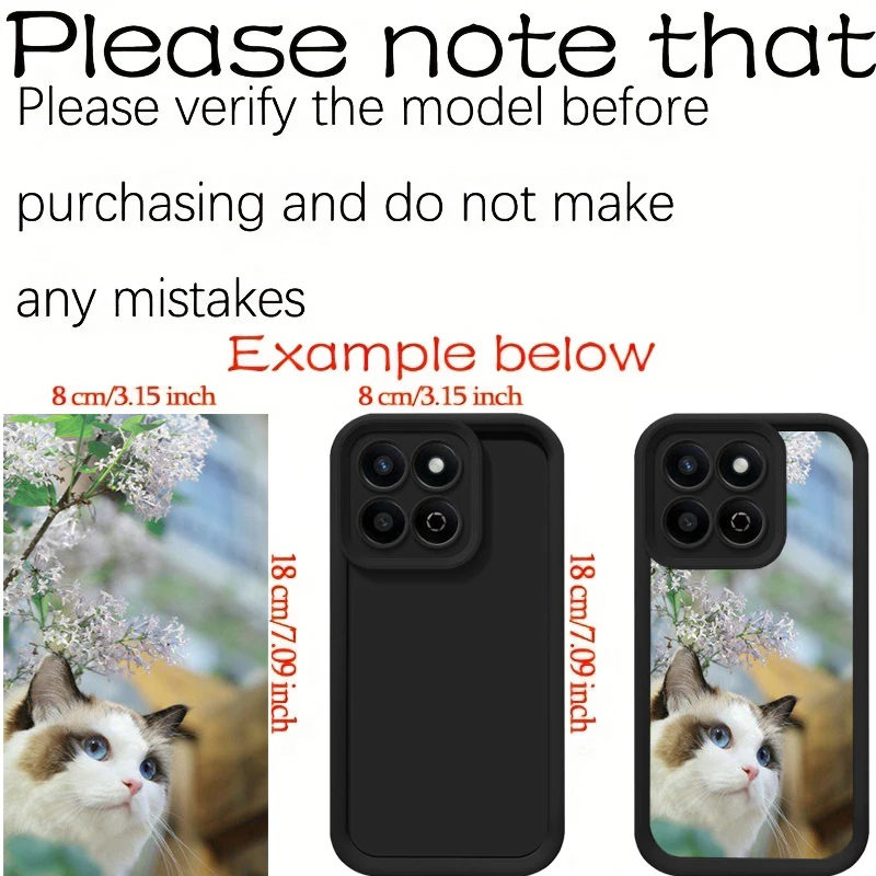 لتقوم بها بنفسك صور مخصصة الهاتف لينة الغلاف ل الشرف X8D X8B X8C 4G حالة الشرف X8A X8 4G 5G توربو غطاء متين للصدمات #2