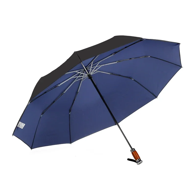 Genuine Brand Large Automatic Umbrella 1.25 meter Business Men Folding Umbrella Rain Windproof Double Layer Golf Umbrellas Male