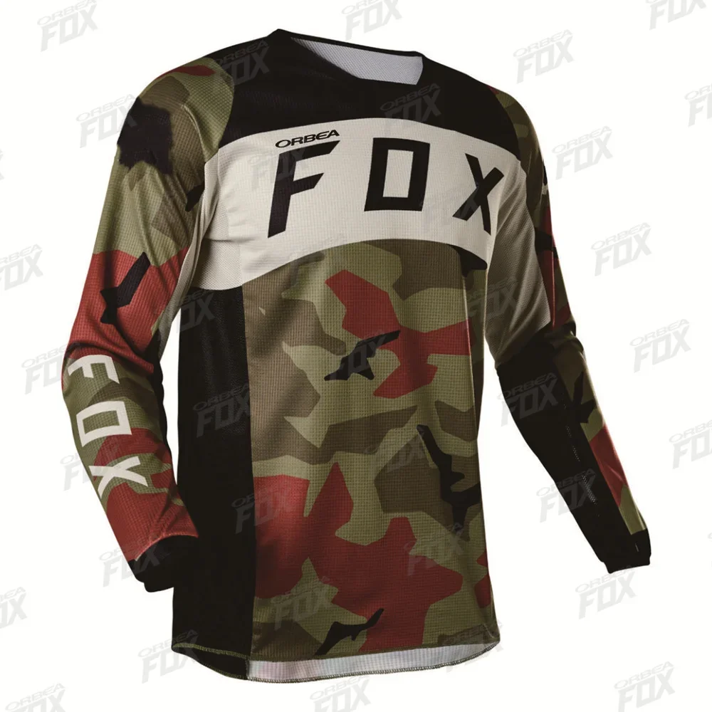 2024 الرجال الإنحدار الفانيلة orbea الثعلب دراجة هوائية جبلية قمصان الجبلية الطرق الوعرة DH دراجة نارية جيرسي موتوكروس ملابس رياضية الدراجة