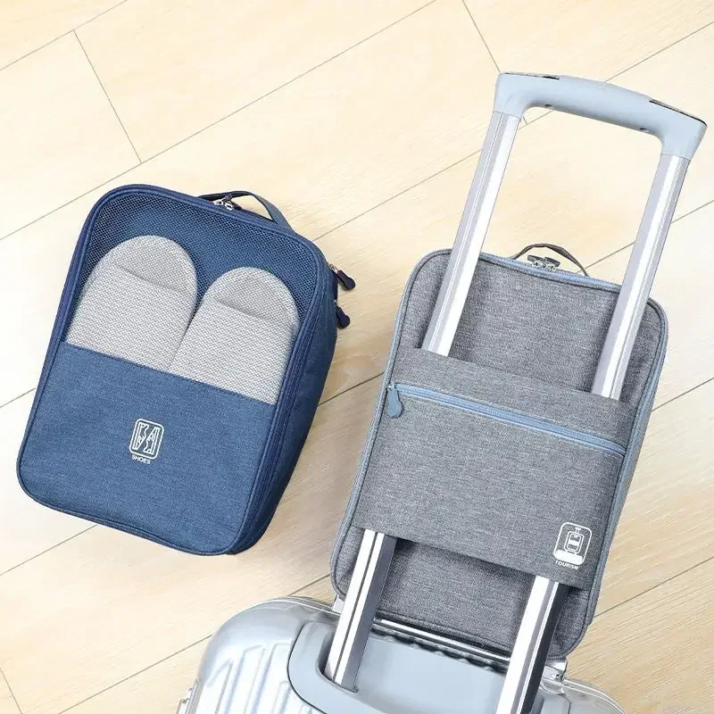 Women's 3-layer Enlarged Shoe Bag Oxford Portable Fashion Car Trunk Shoe Storage Box Work Travel Luggage Companion Shoe Backpack