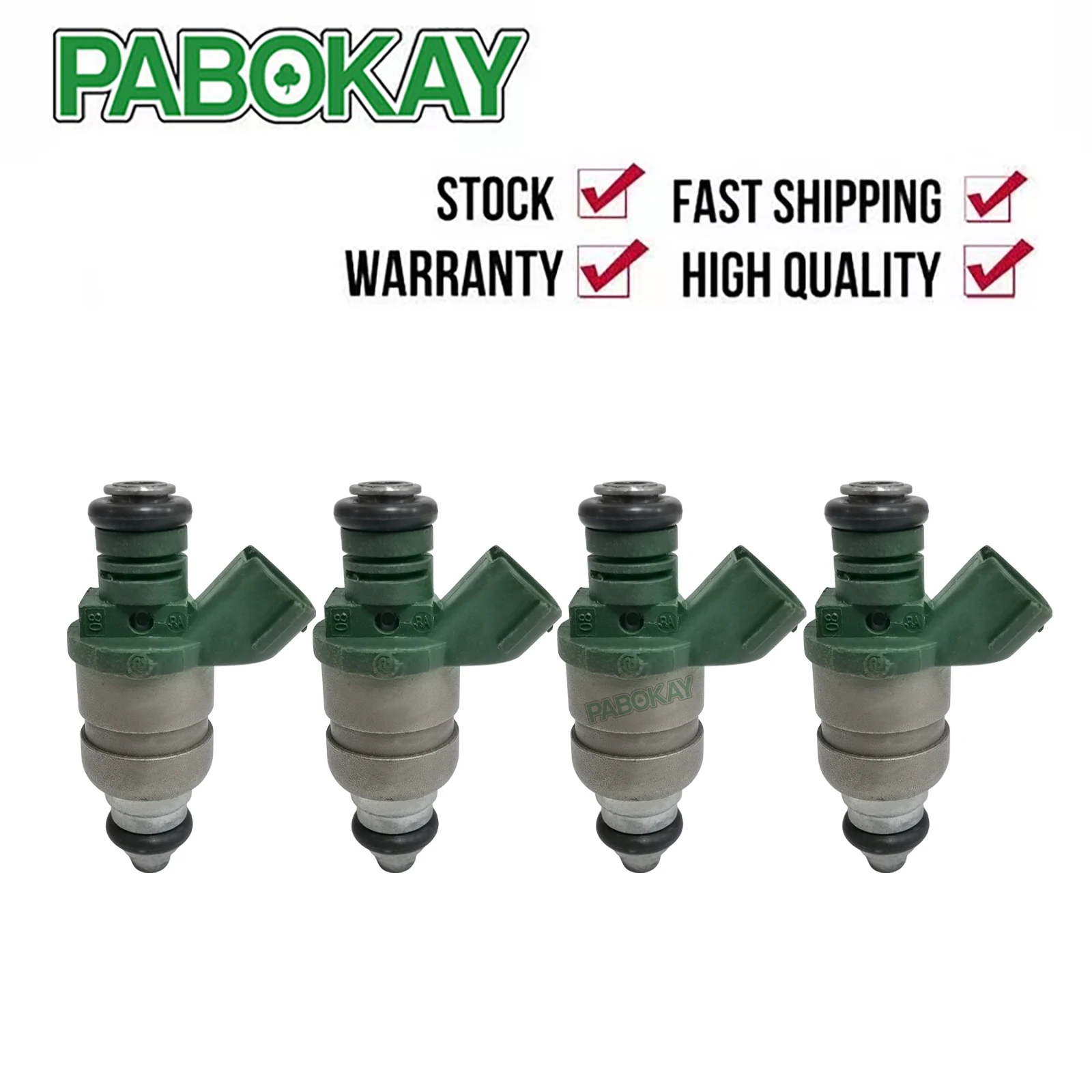 4 pieces x For VW Golf Bora Jetta Beetle AUDI A3 Seat Skoda 1.6i Fuel Injector 037906031AL