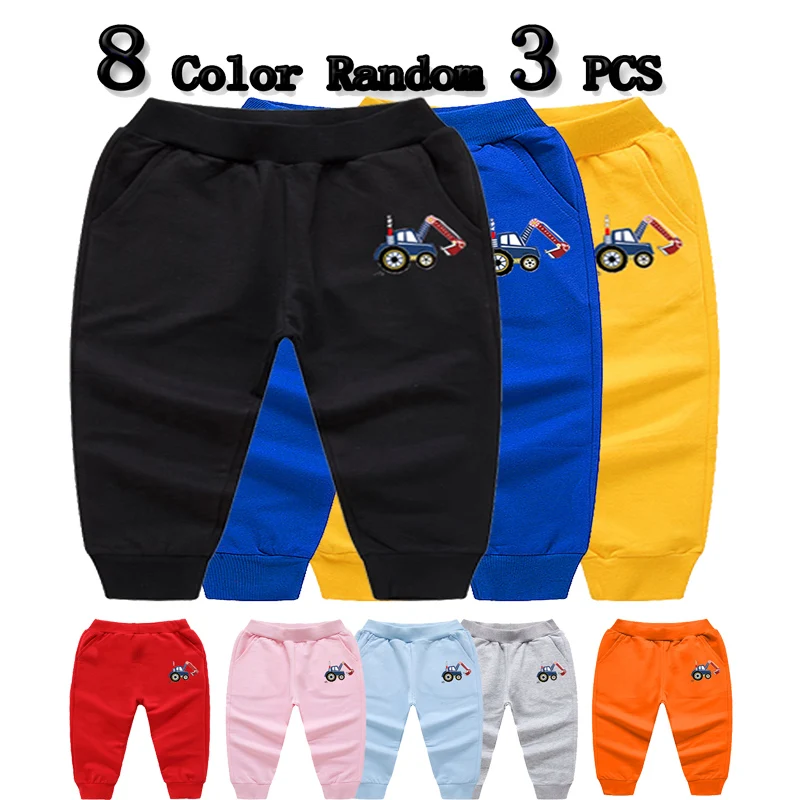 

Hot-Selling Children's Pants,3 PCS Random Autumn Sports Pants, Boys/Girls Student Pants Outdoor Enfant Garcon Excavator Trousers