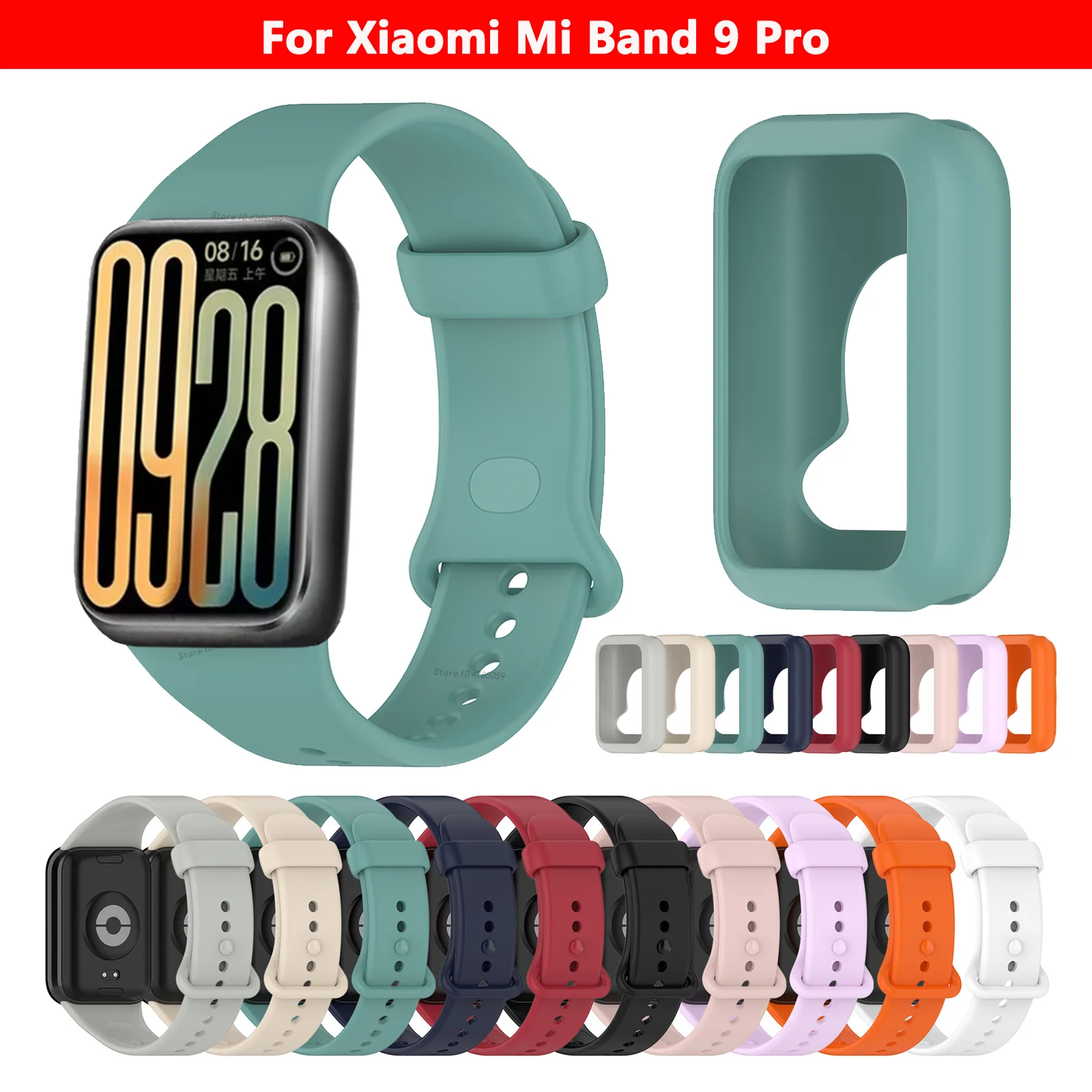 

Оригинальный силиконовый ремешок для Xiaomi Smart Band 9 Pro, браслет, спортивный ремешок, аксессуары для Mi Band 9 Pro, бампер, ремешок для часов Correa