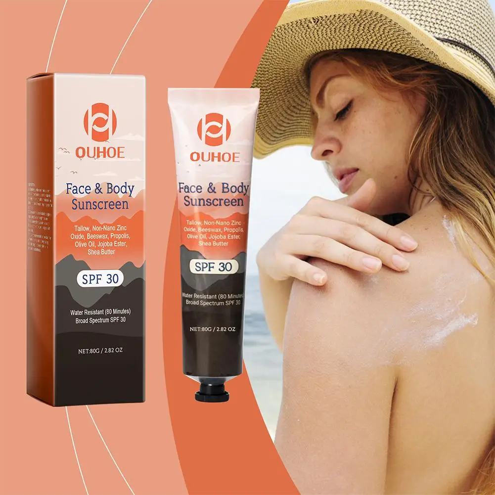 Whitening Sunscreen Cream SPF30+ Body Protector Solar Original 80g Facial Protector Lotion Foundation Solar Concealer X2M5