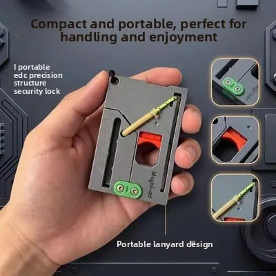 MagaPivot Card Slingshot Portable Foldable EDC Easy Carry Pocket Mini Card Sling Shot Outdoor Tool Sports Child Shoting Game Toy view 6