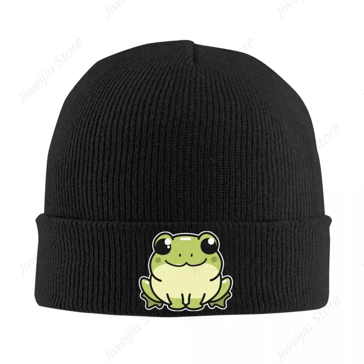 Cute Frog Beanie Hats Bonnet Hats Adult Unisex Casual Kpop Knitted Hat Autumn Printed Warm Caps