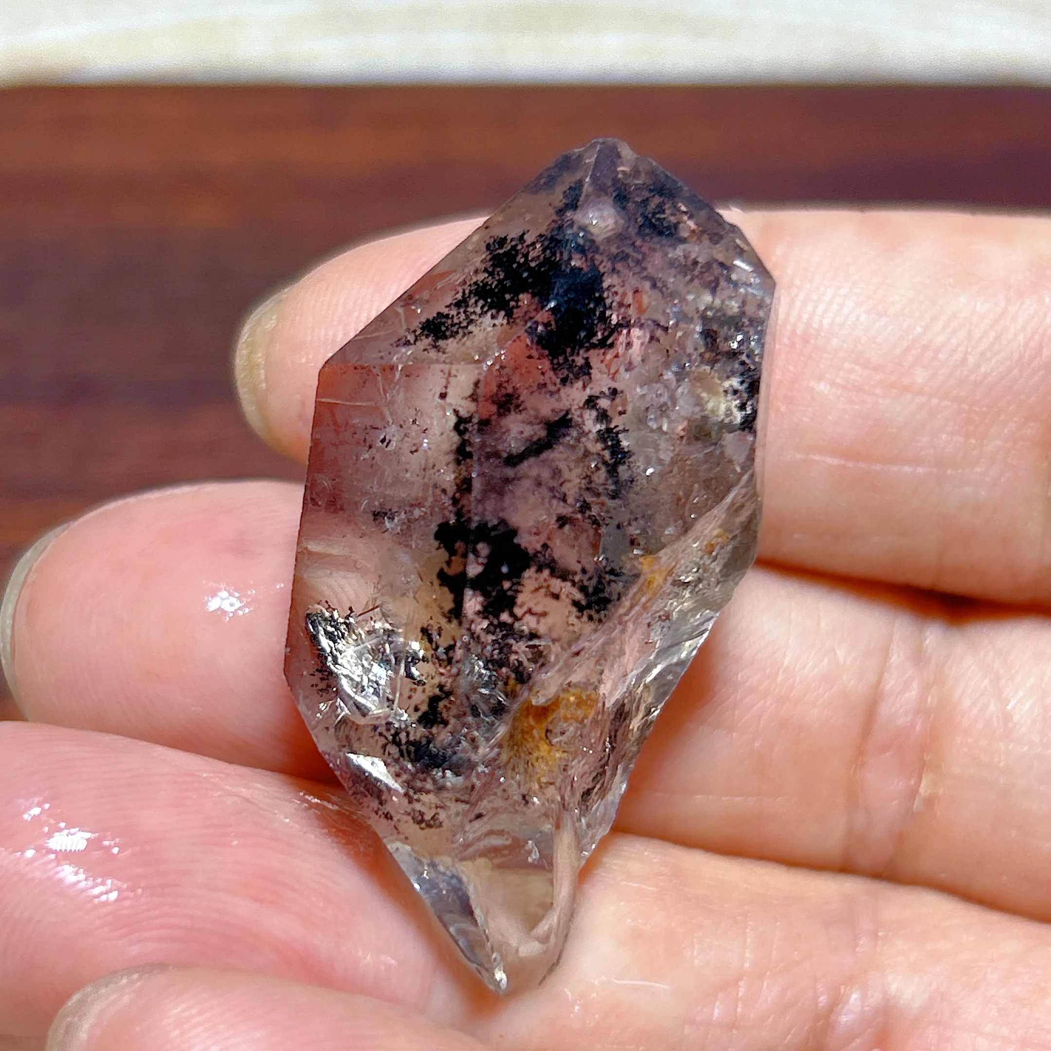 Healing High Quality Natural Crystal Herkimer Diamond Raw Stone Rainbow Specimen Gemstone Mineral Energy Home Decorations Gift