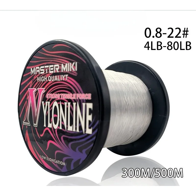 

500m Fish Lines Super Strong Strands Nylon Wire Fishing Multifilamento Transparent Fishing Lines 4LB-80LB
