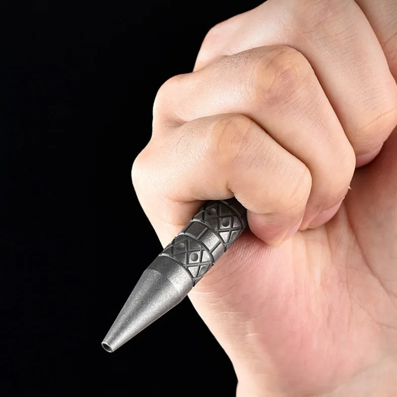 Titanium Alloy Tactical Pen Multifunctional Window Breaker EDC Tool Luxurious Signature Writing Pen Gift with Box Father Friend