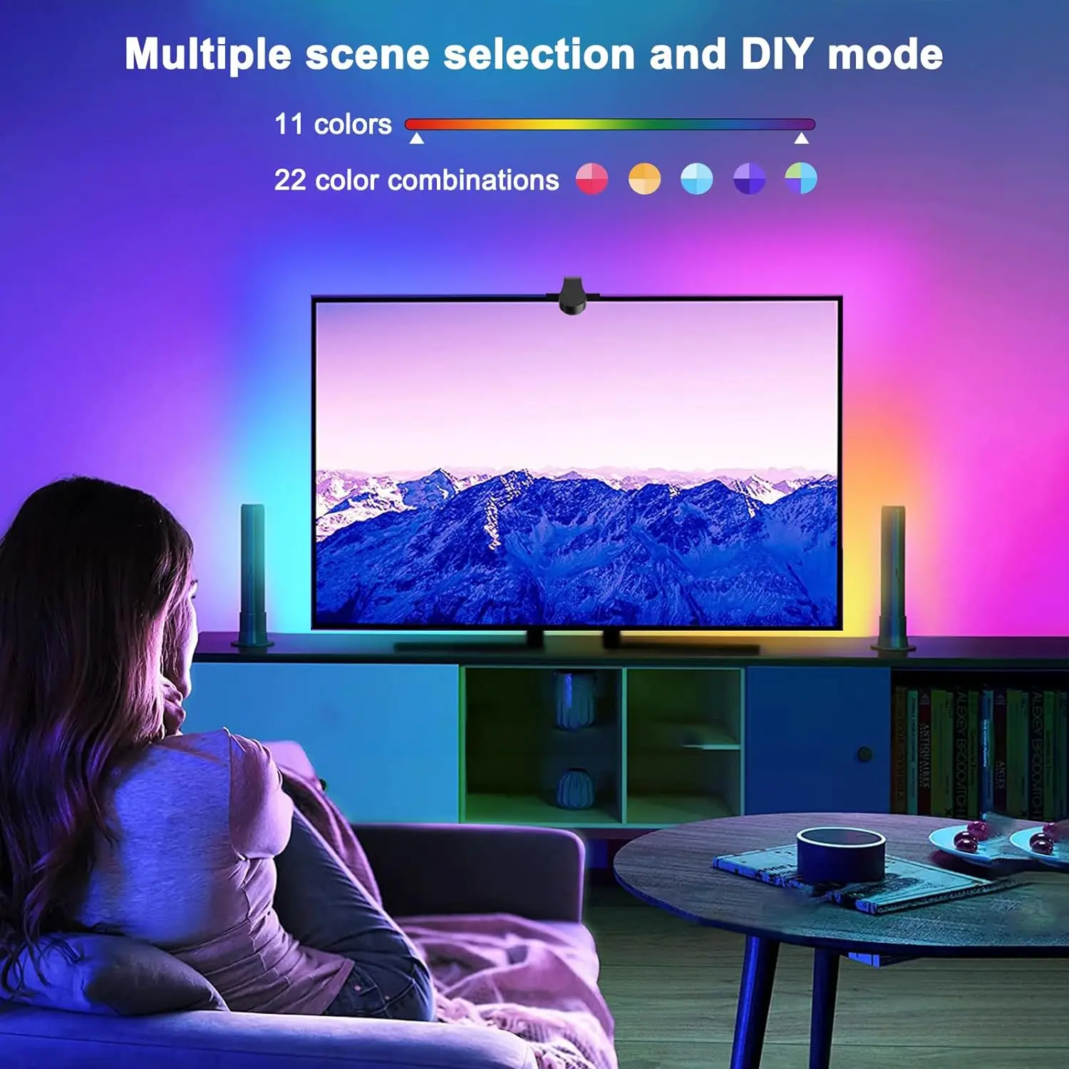 Ambient LED Smart TV podświetlenie RGB synchroniczny pasek światła lampa LED DIY oświetlenie kamery zmienia kolor Gaming dekoracja sypialni