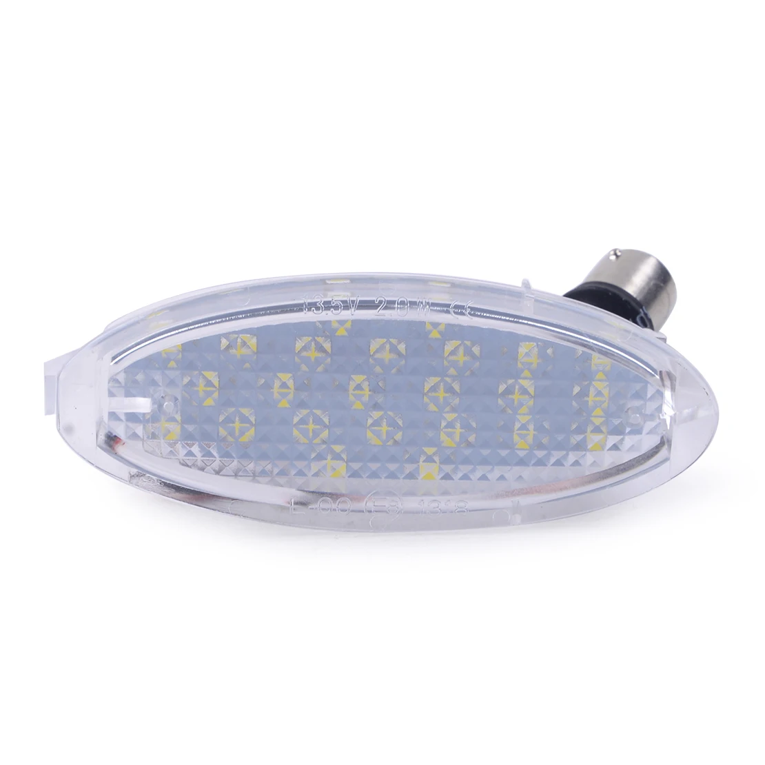 2Pcs Car Transparent LED License Number Plate Light Fit For OPEL Vauxhall Astra Agila Corsa Tigra Vectra