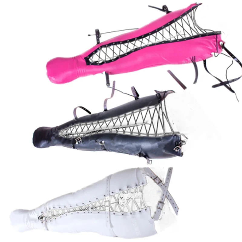 BDSM Leg Bondage Restraint Bag Belt Half Body Harness Soft Faux Leather Binders Slave Ankle Binding Couples Adult Game Sex Toy