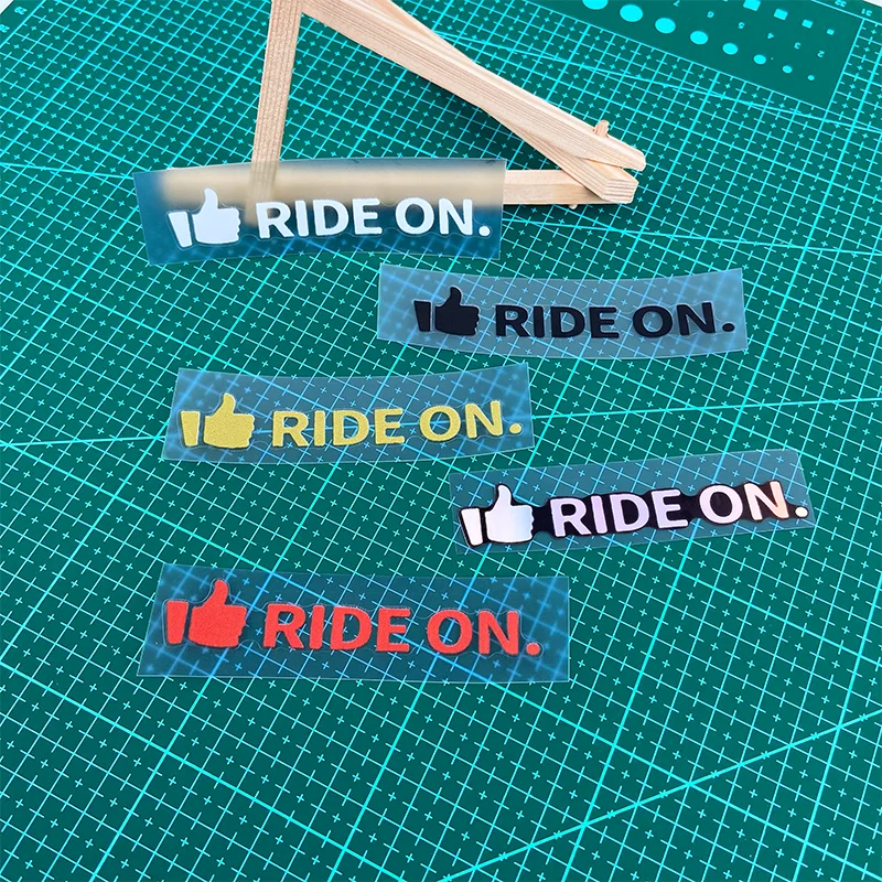 Ride On Waterproof Vinyl Bike Frame Sticker Decal For MTB Top Tube Handlebar Customization Decor