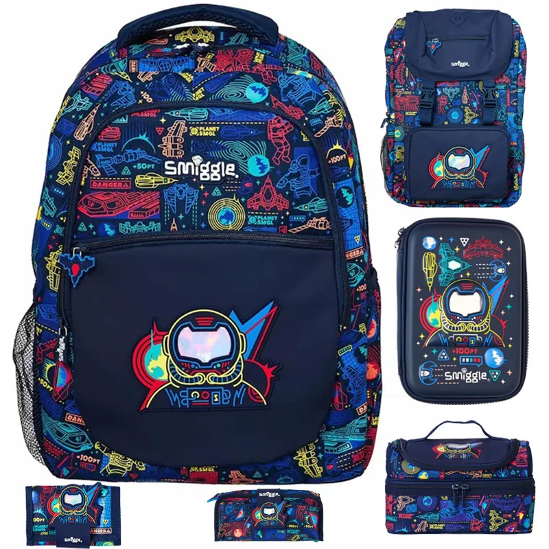 

Smiggle Large Capacity Backpack Lunch Bag Pen Bag School Opening Gifts Outdoor Backpack Shoulder Student Supplies Toy & Hobbies