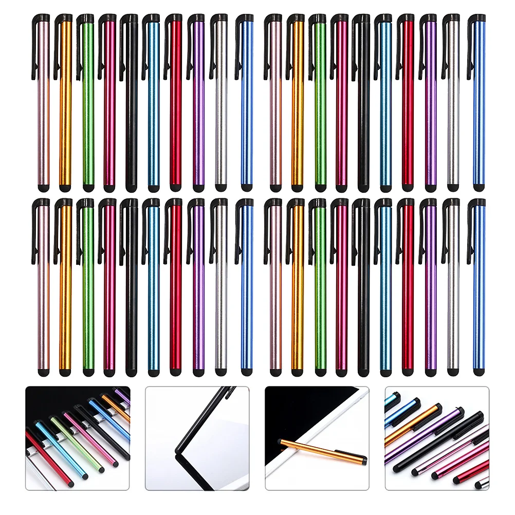 80 pcs 1 Set Touch Screen Stylus Pens Universal Capacitive Pens For Smartphone Tablet Drawing Writing Smooth Operation