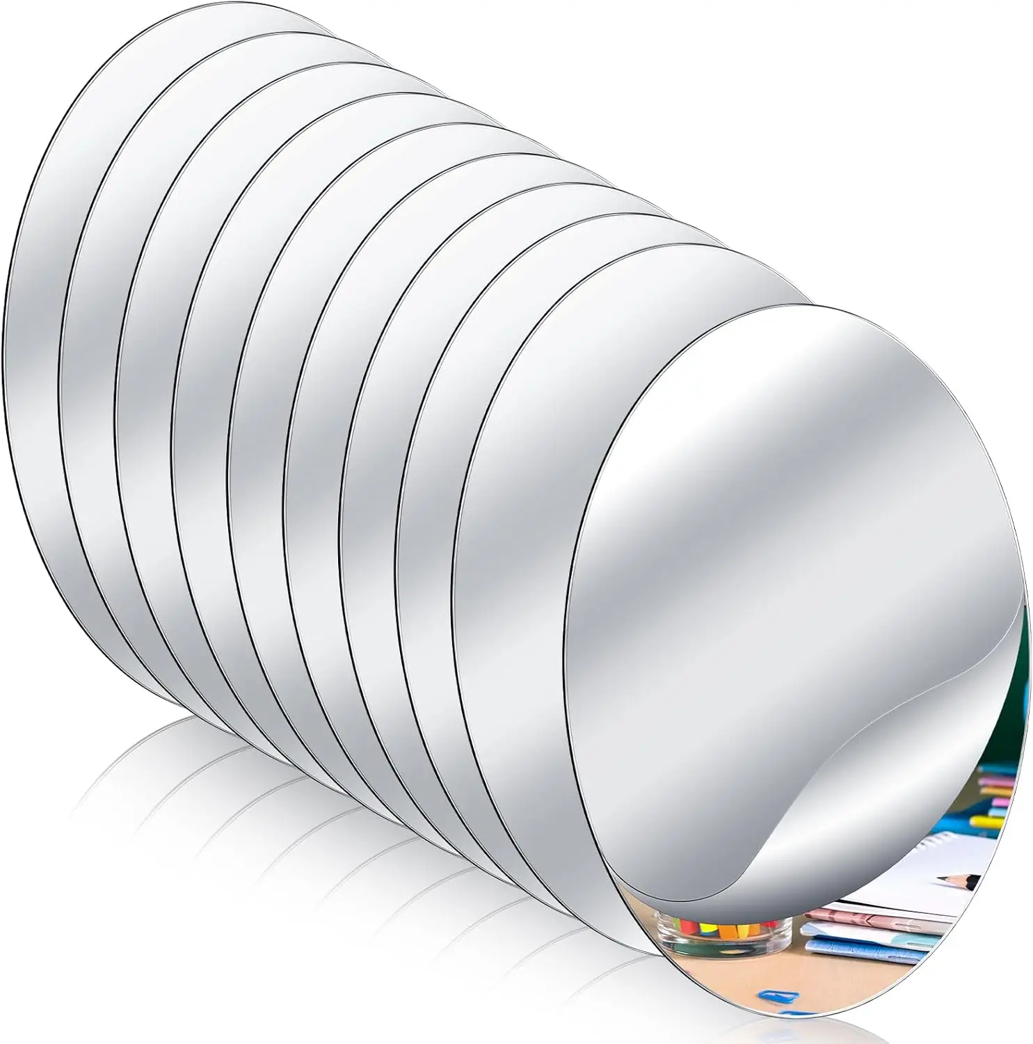 10-pcs-4x6-inch-oval-shatterproof-plastic-mirror-for-kids-classroom-decoration