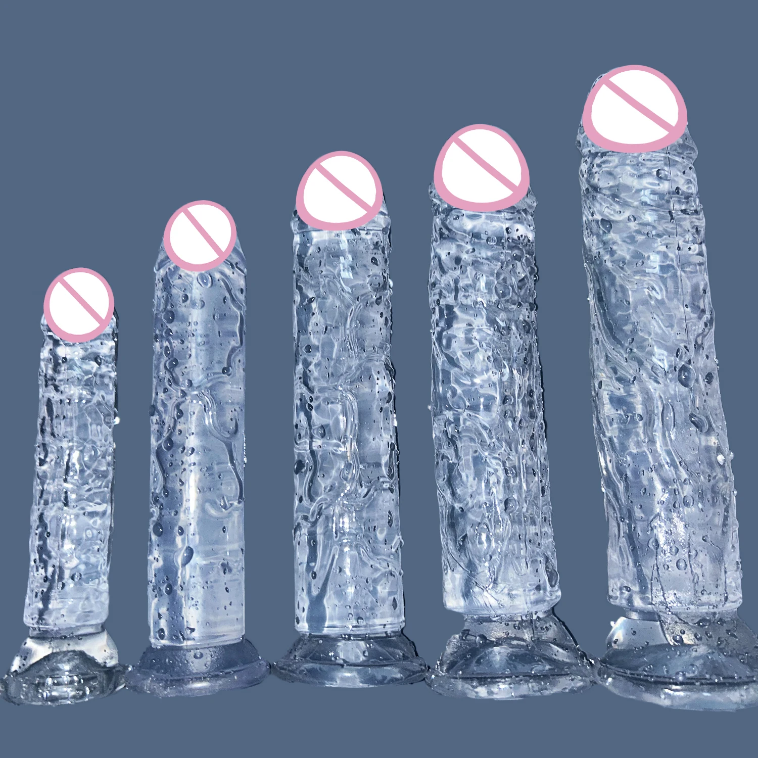 Cheap 5 Colors Small Transparent Dildo Suction Cup Jelly Dick Women  Anal  Toys Soft Clitori Vaginal Masturbators Penis