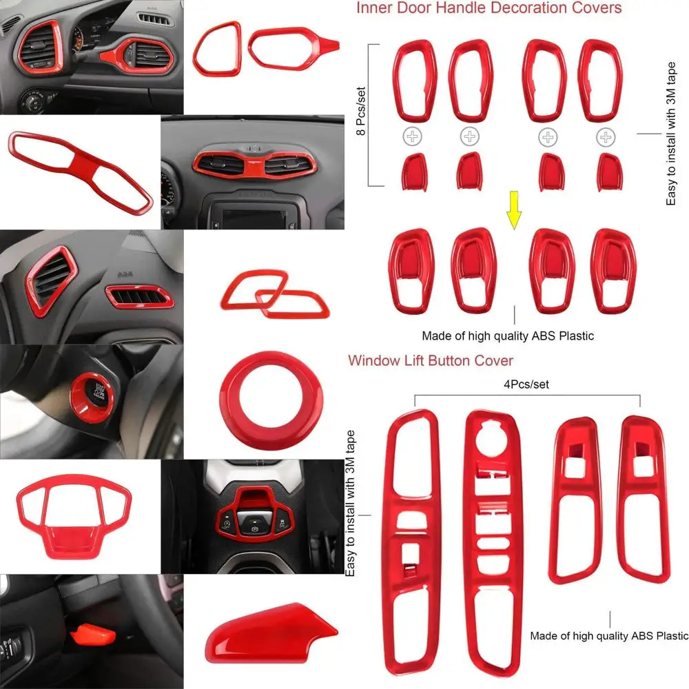 

Danti 31 шт. аксессуары для интерьера, декоративная накладка, украшение для вентиляционного отверстия для кондиционера, дверной динамик, держатель для чашки с водой и головка