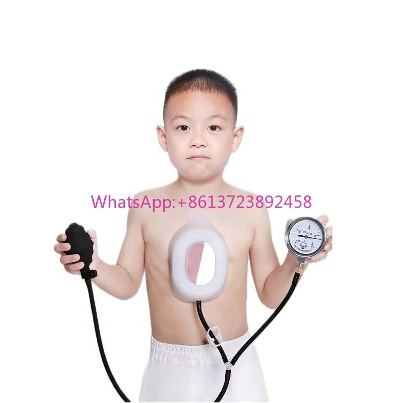 

Funnel Chest Negative Pressure Suction Corrector for Adult and Child Sternum Fracture Depression Flat Chest Pressure Gauge