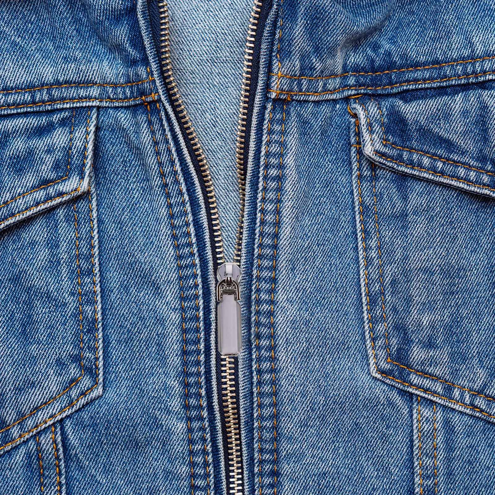 

12Pcs Zipper Head Metal Replacement Parts Kit Durable Tool for Garment Clothes Coats Backpacks Luggage Outdoor Gear