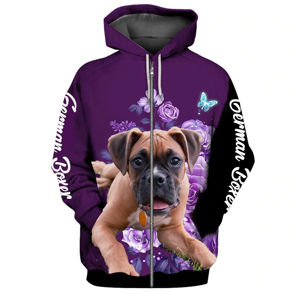 HX Fashion Animals Zip Hoodies Belgian Shepherd Tervuren Make Life Whole Hoodie Dogs Floral Graphic Tops Harajuku Sportswear