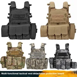 6094 Tactical Vest Vest Men's Multifunctional Lightweight Training Suit Vest Black Outdoor CS Field Equipment Tactical Vest