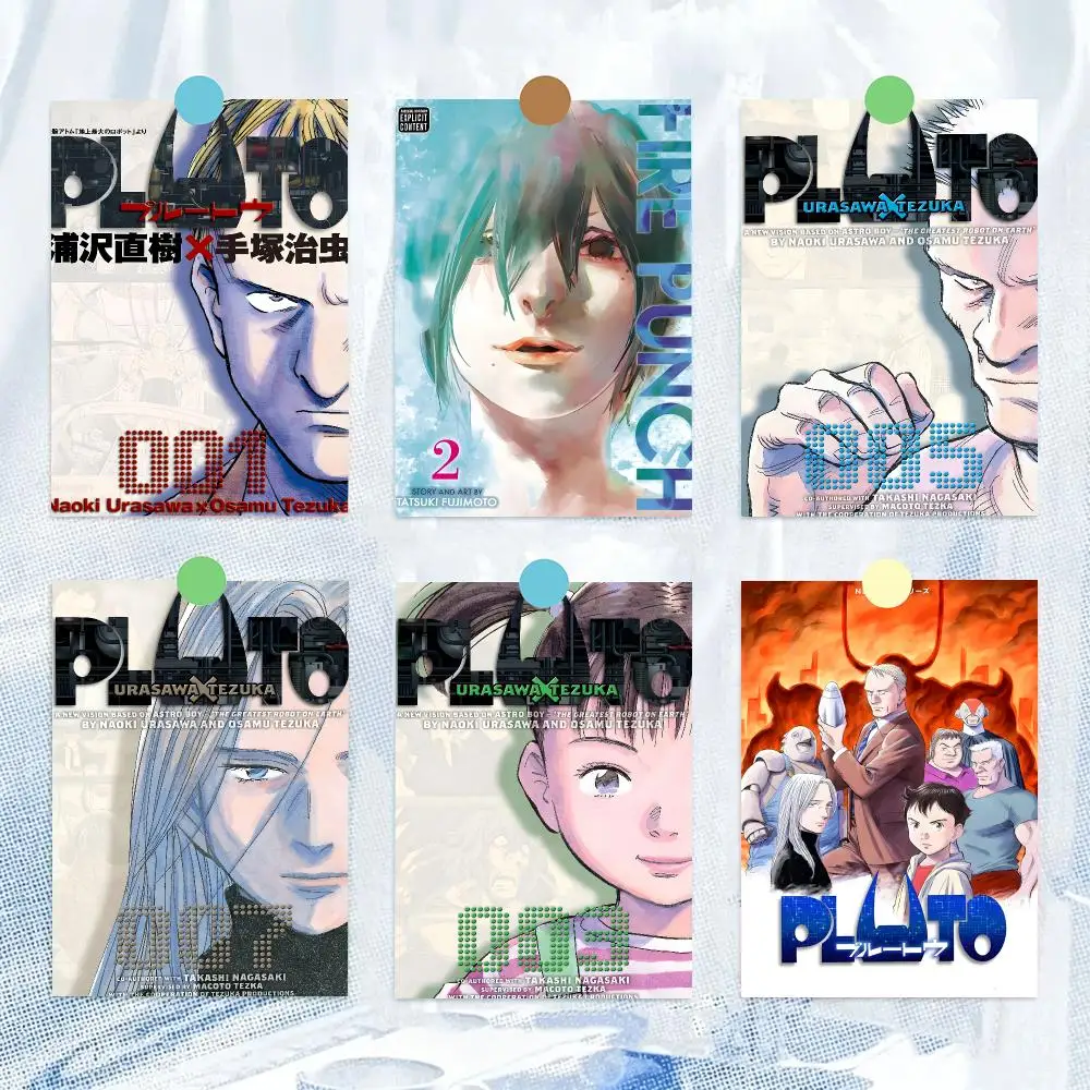Anime P-PLUTO Sci-Fi Mystery Japanese Series Poster HD Wall Decor for Bedroom Living Room Dorm Bar Cafe Office Gift