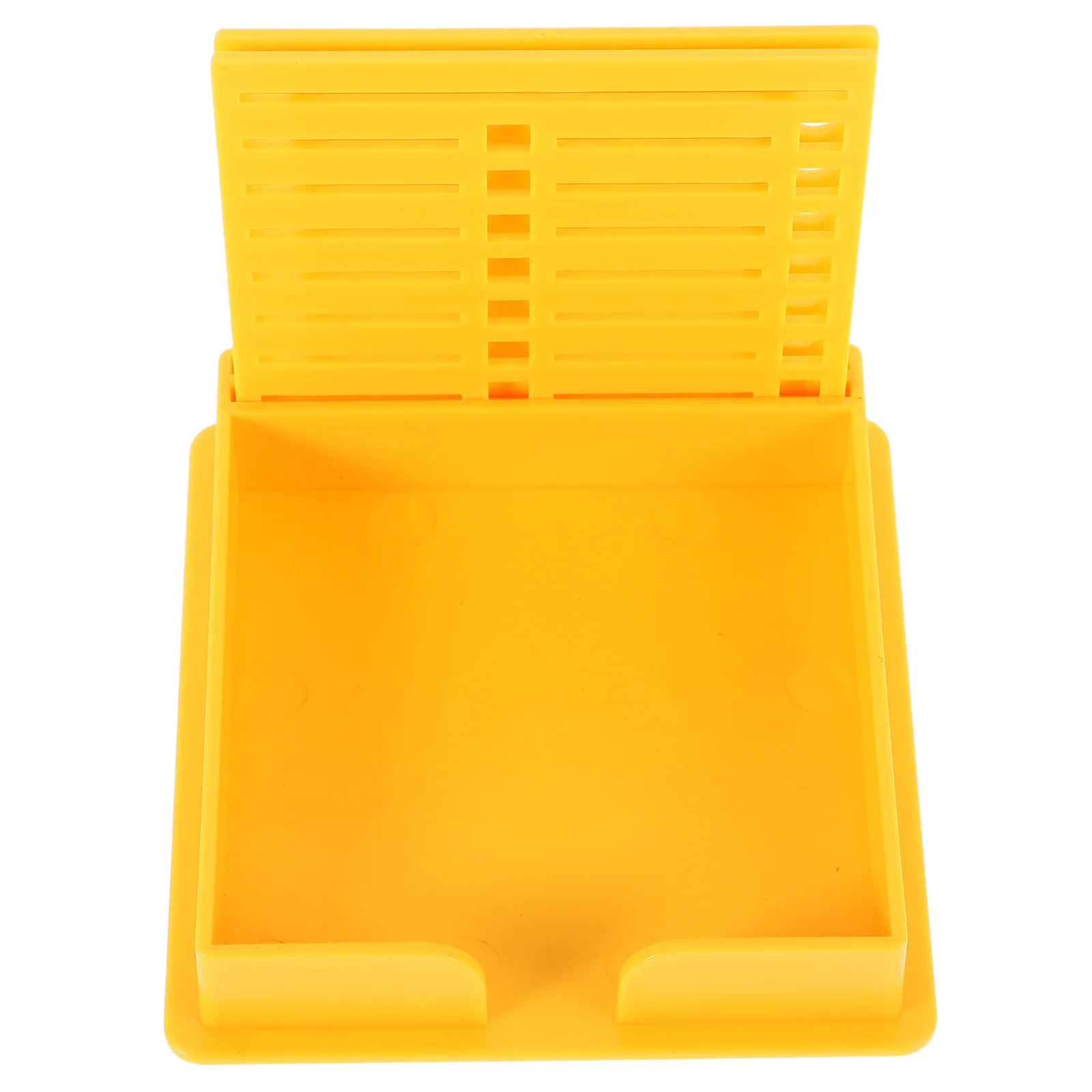 Dual Slot Stick Note Template Organizer Box Plastic Note Pad Holder for Desk Office Home Memo Storage Week Label Holder