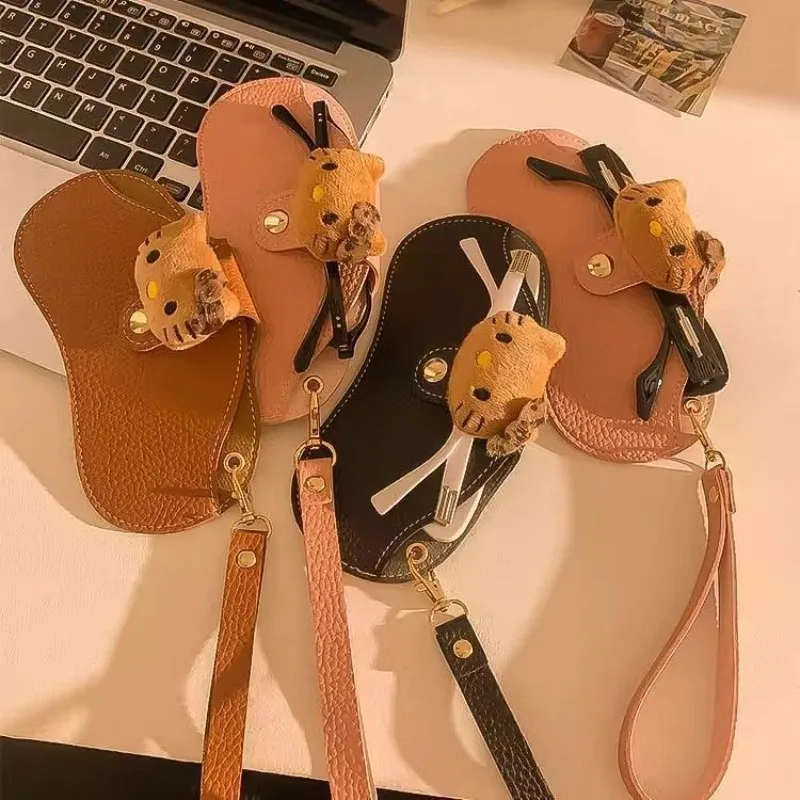 

Hello Kitty Glasses Storage Bag Women Accessories Cute Anime Handheld Single Shoulder Anti Loss Anti Scratch Glasses Wholesale