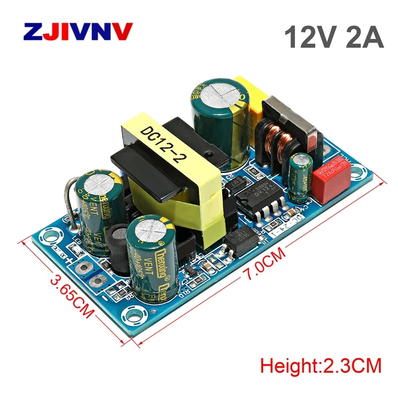 90-260VAC To DC 12V 2A switching power supply board high power industrial bare board power supply module AC-DC module