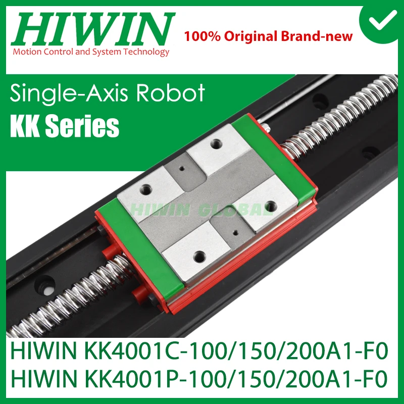 Original HIWIN KK40 Module Single-Axis Robot Ball Screw KK4001C KK4001P Linear Slide Stages High Accuracy Stiffness 100150200MM