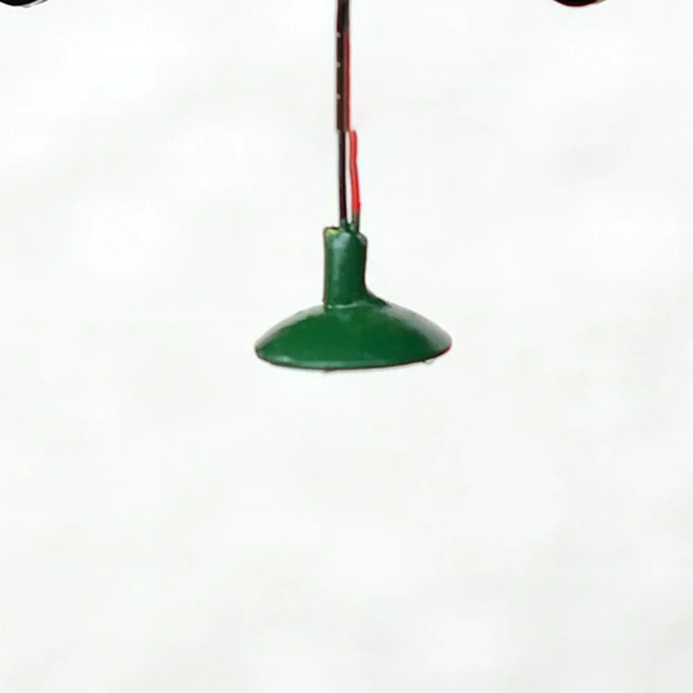 10pcs OO/HO Scale Street Light Model Wall Lamp Posts Led Ceiling Lamps LED Street Light Sand Table Model Building Layout Supplie