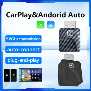 2 in 1 wireless carplay adapter for Apple iOS and Android Automatic Smart Box Plug and Play for Volkswagen Toyota Peugeot Volvo Kia 6 Main Sales parts Peugeot Argentina - №4