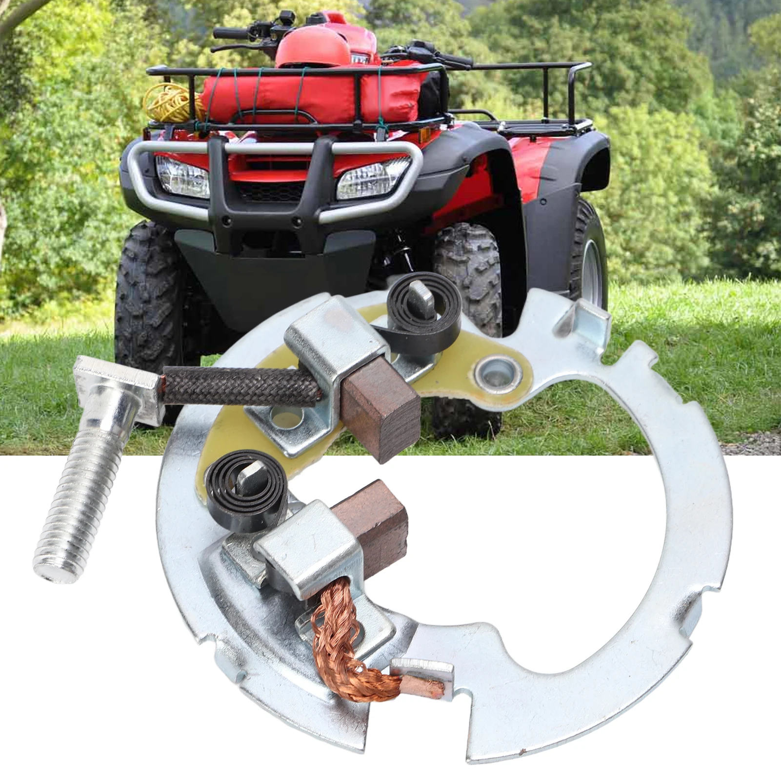 Starter Repair Kit ATV Starter Motor Brush Holder Replacement for CBR600F TRX250 TRX300 TRX300FW TRX400FW TRX450ES TRX450S