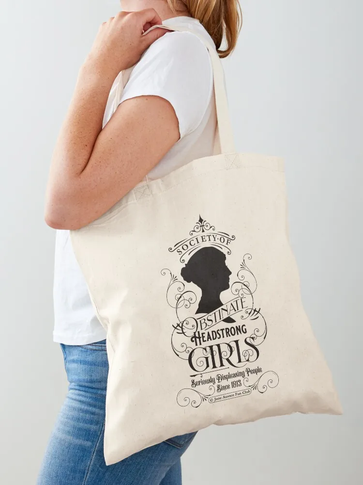 

Obstinate Jane Austen Tee Tote Bag supermarket folding bag Big bag bags for women hand bags