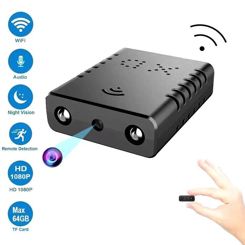 Mini kamera HD 1080P XD, kamera przewodowa, inteligentna kamera bezpieczeństwa do domu, wewnętrzna kamera IP antykradzieżowa, nagrywanie wideo i dźwięku, aplikacja, kamera w czasie rzeczywistym.