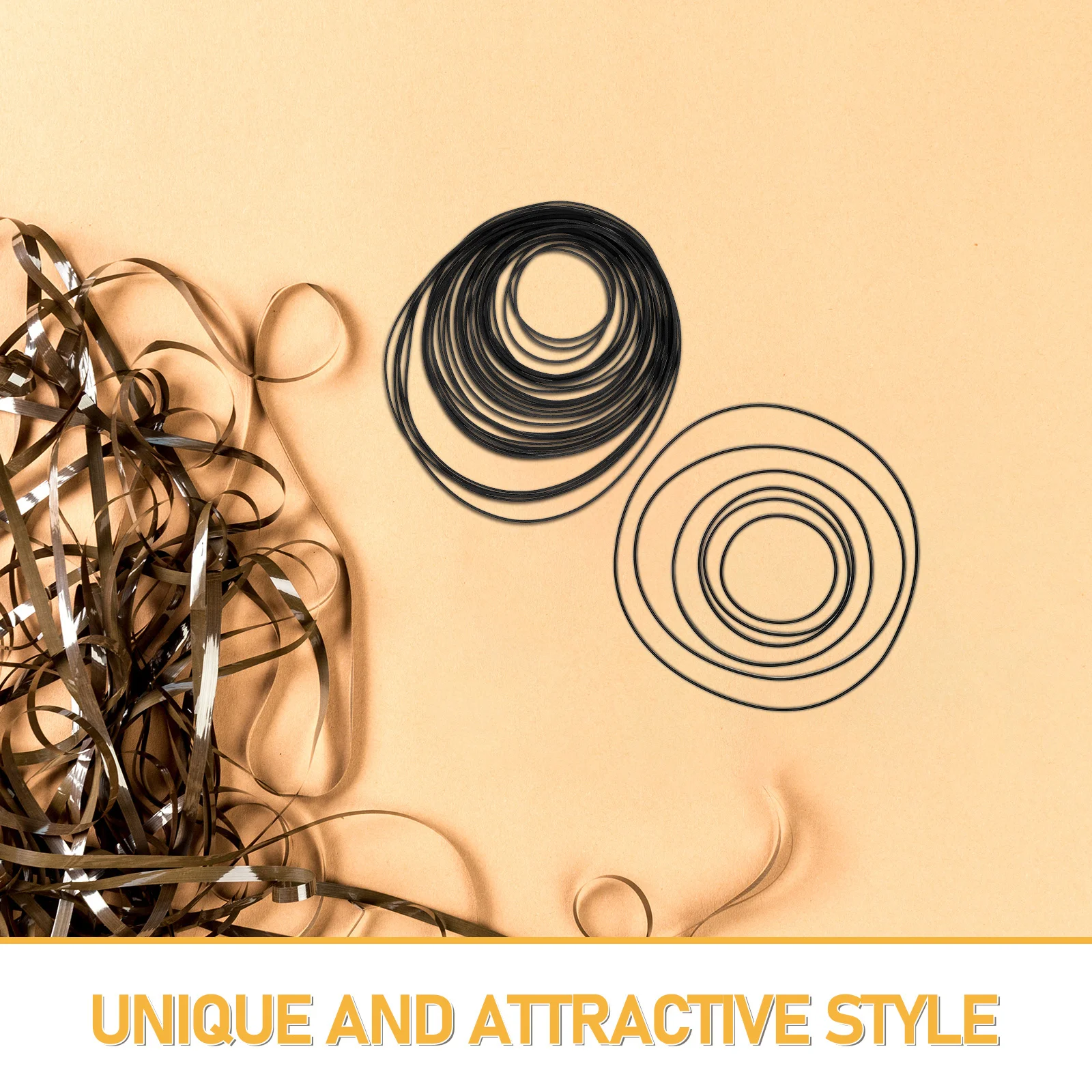 Cinghie di ricambio in gomma per lettore di cassette da 30 pezzi 45-120 mm Azionamento universale per registratori a nastro Registratore a cassetta