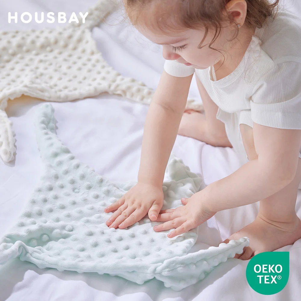 

1Pc Comfort Towel 25*25Cm Doudou Touch Security Feeling For Baby Sleeping Boys Girls Blanket Knotted Part Can Fix Teether