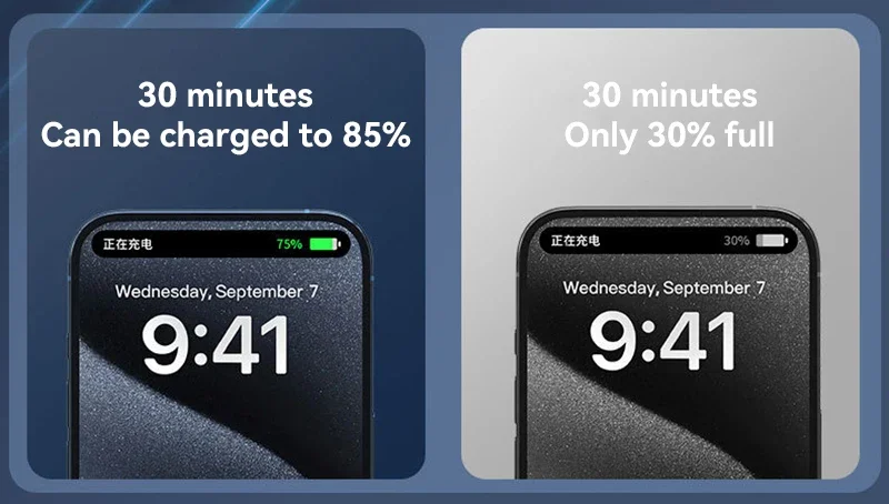 50000mAh Power Bank Portable Charger Spare Battery 120W Super Fast Charging Powerbank  for Samsung Huawei Xiaomi view 5