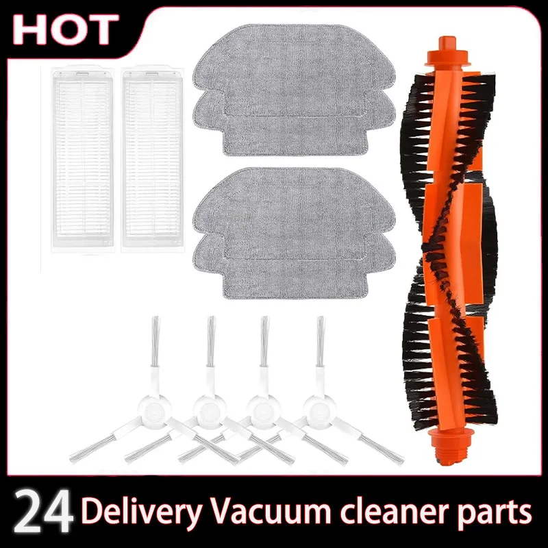 

Mopa para Robot aspirador Xiaomi Mi 2S / Mop Pro/Mop P/Robot aspirador S12/S10 EU/STYJ02YM, cepillo lateral principal, filtro He