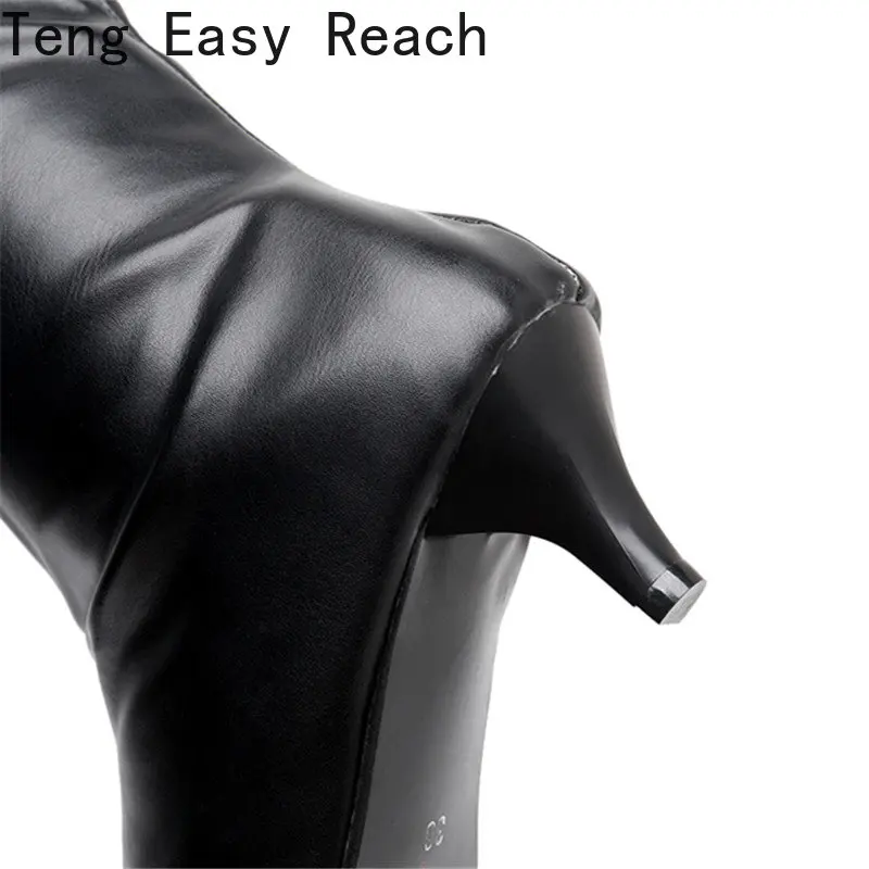 2023 Fashion Women Boots Thin with Low Heels Boots Women Sexy Over Knee Ladies Boots Spring Autumn Shoes Black White Shoes