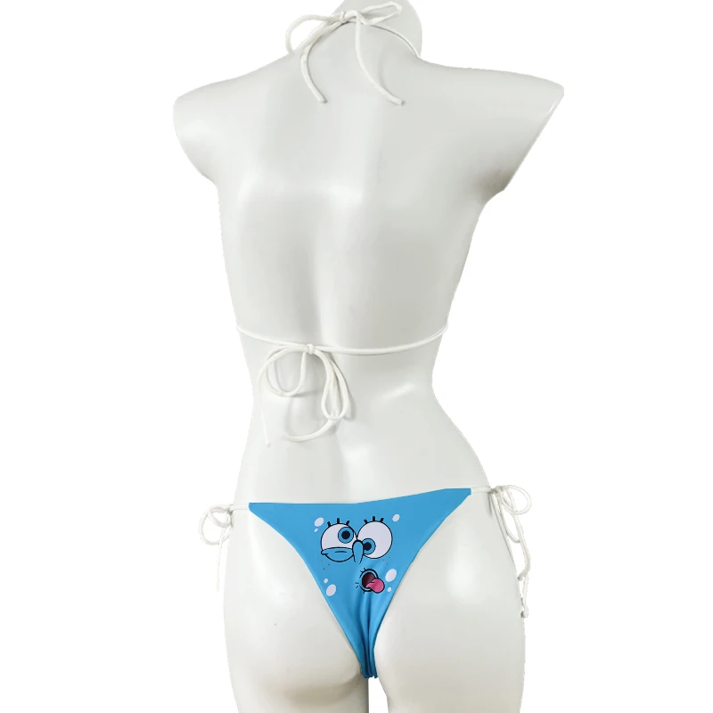 Phụ Nữ Vui In Bikini 2 MảNh Bộ Thời Trang Dễ Thương Đẩy Lên Có Thể Tháo Rời Miếng Lót Ngực Bikini Đồ Bơi Quần Áo Bơi Nữ Đi Biển 2022